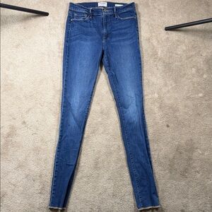 Frame Denim Classic Blue Skinny Jeans